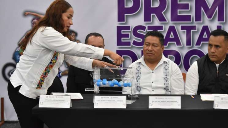 Insaculan a jurado para el Premio Estatal del Deporte