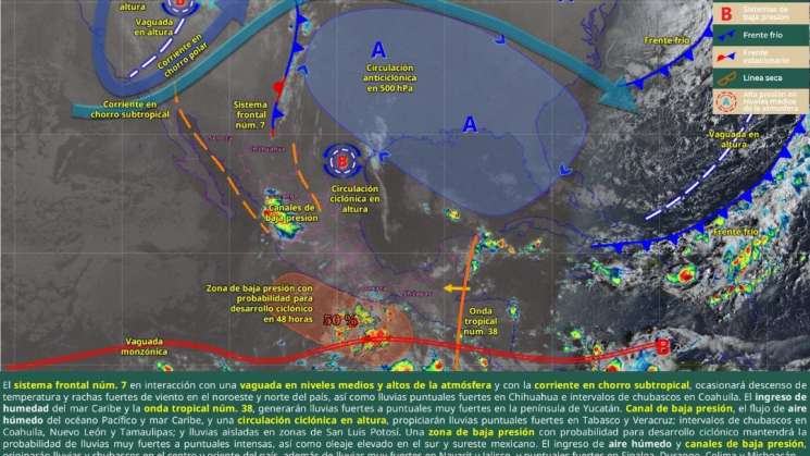 Pronóstican lluvias intensas con tormentas en regiones de Oaxaca