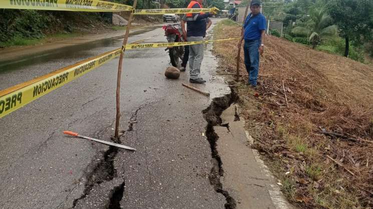 Alertan hundimiento en carretera  tramo Tuxtepec – Jalapa de Díaz