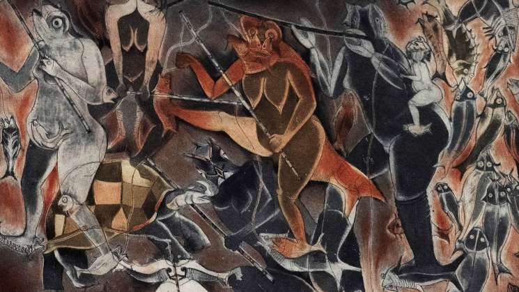 Francisco Toledo,  en la colección de gráfica del MUNAE