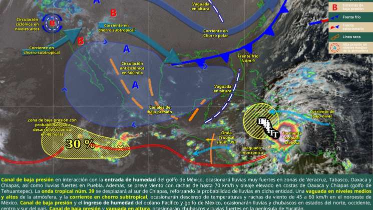 Pronostican  tormentas  en territorio estatal