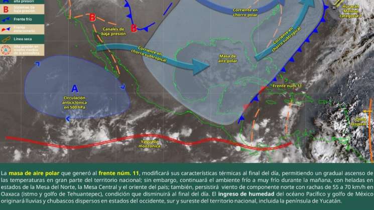 Clima frío en serranias de Oaxaca