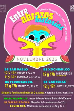 Este es el calendario del programa  Entre Abrazos Historias 
