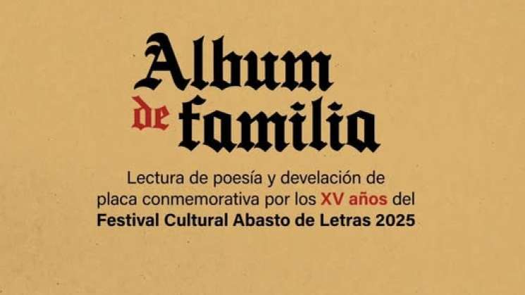 Con Album de Familia, celebran los quince de Abasto de Letras