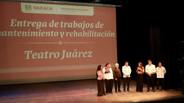  Teatro Juárez ya renovado, será sede de la Cineteca de Oaxaca