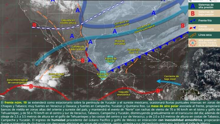 Persisten lluvias, vientos y frío en Oaxaca