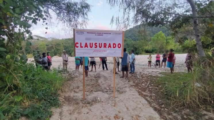 PROFEPA clausura obra inmobiliaria en Costa de Oaxaca