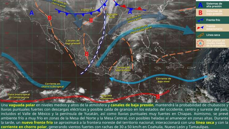 Heladas ligeras en picos altos de la Mixteca y serranías