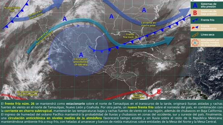 Tiempo estable y sin lluvias en Oaxaca
