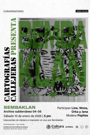 IAGO invita al conversatorio BEMBAKLAN: Archivo subterráneo