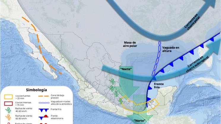 Emiten recomendaciones por llegada del Frente Frío 28