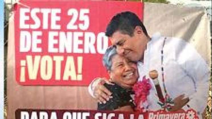 IEEPCO procede a quitar propaganda ilegal de RM