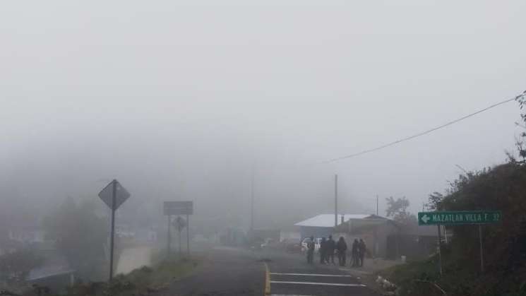 Más frío matutino y nocturno en serranías de Oaxaca