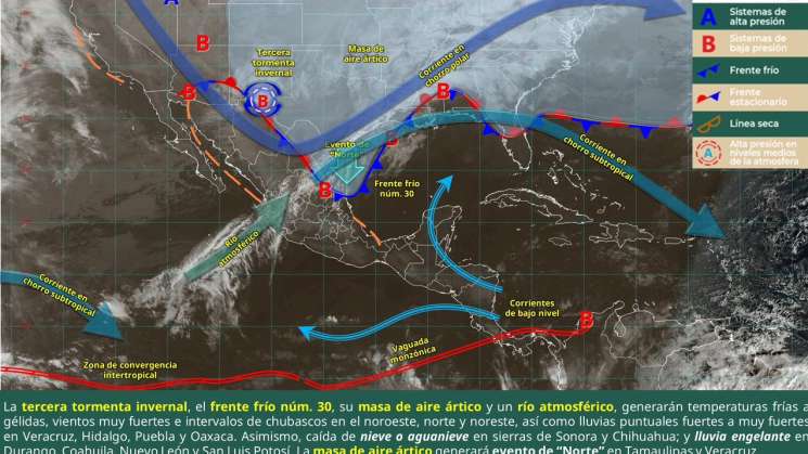 Clima inestable y bajas temperaturas por el Frente Frío 30
