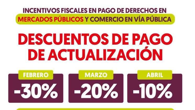 Invitan a aprovechar descuentos fiscales para comerciantes