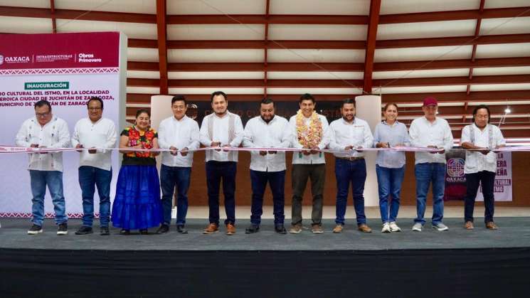 Entrega Salomón Jara el nuevo Centro Cultural del Istmo