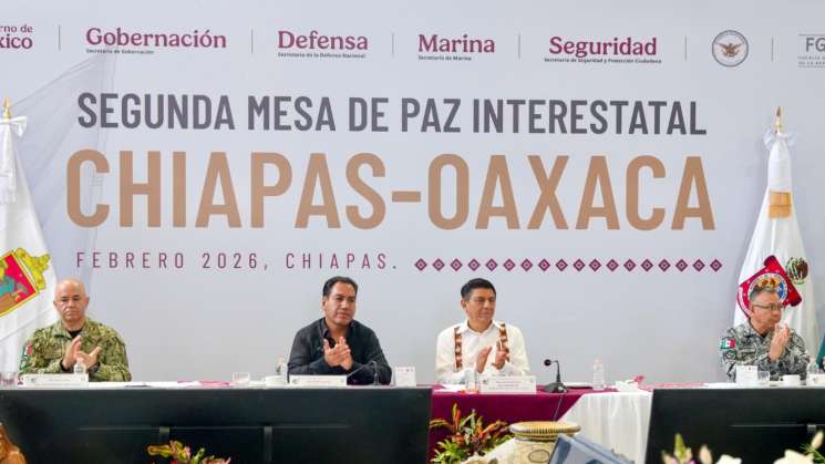 Oaxaca y Chiapas colaboran por la seguridad y paz 