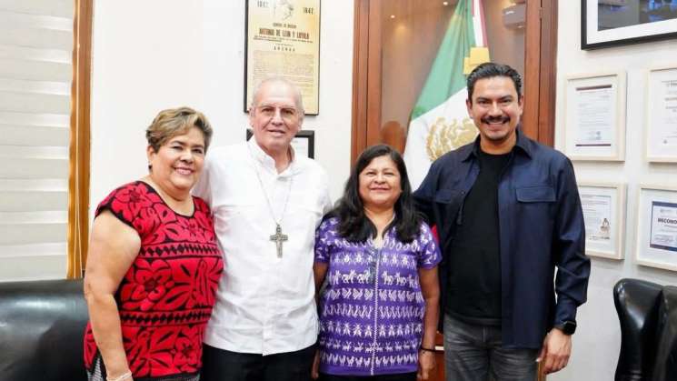 Ray Chagoya aborda temas de interés con el Arzobispo de Oaxaca