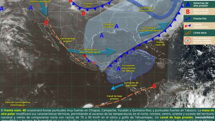 Se preve inestabilidad atmosférica en territorio estatal
