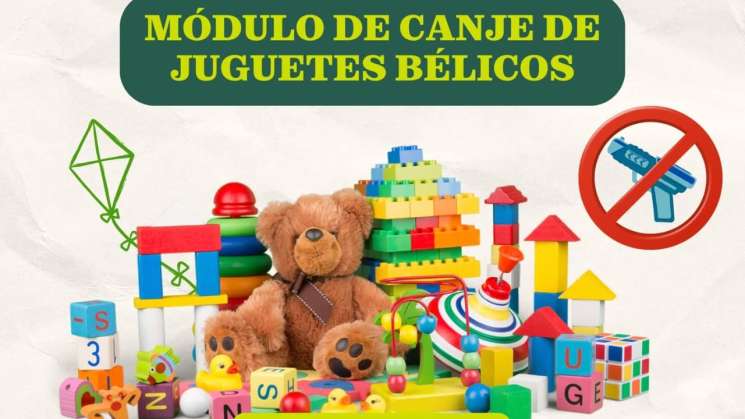 Municipio invita a canjear armas y juguetes bélicos