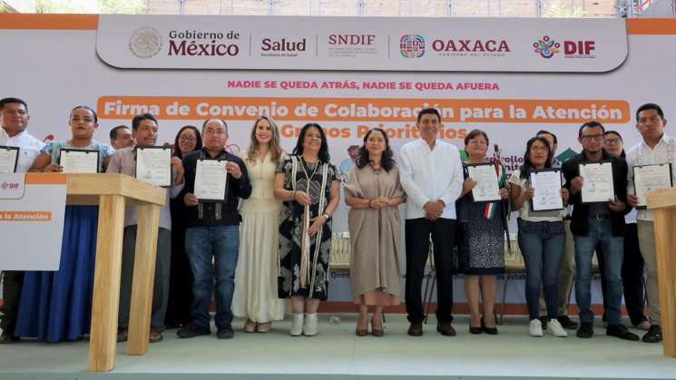 Oaxaca firma convenio con DIF Nacional  por 1,300 mdp 