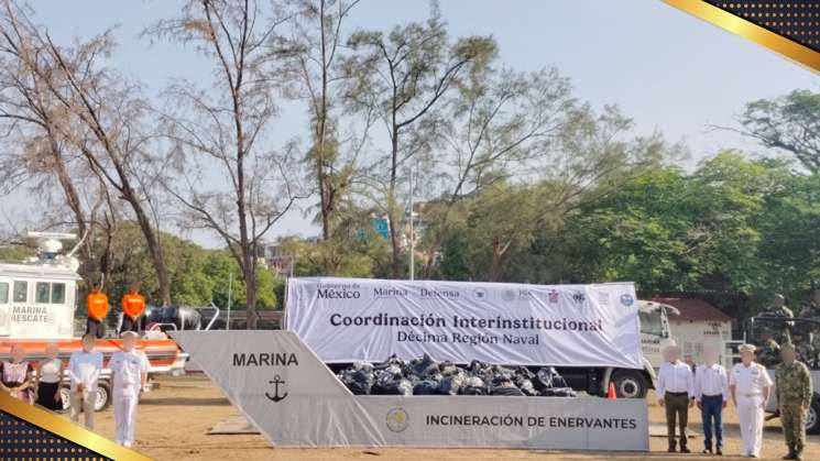 Gobierno de Oaxaca, SEMAR y FGR, unidos contra el narcotráfico
