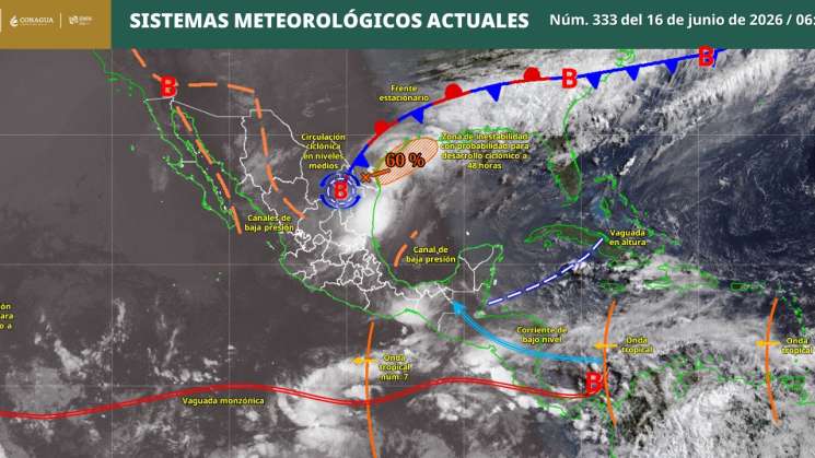 Persisten lluvias vespertinas y nocturnas en Oaxaca 