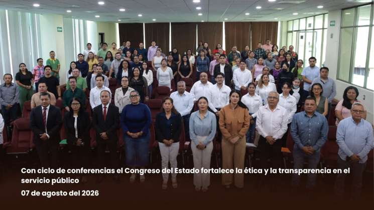 Realiza Congreso conferencias sobre ética y transparencia
